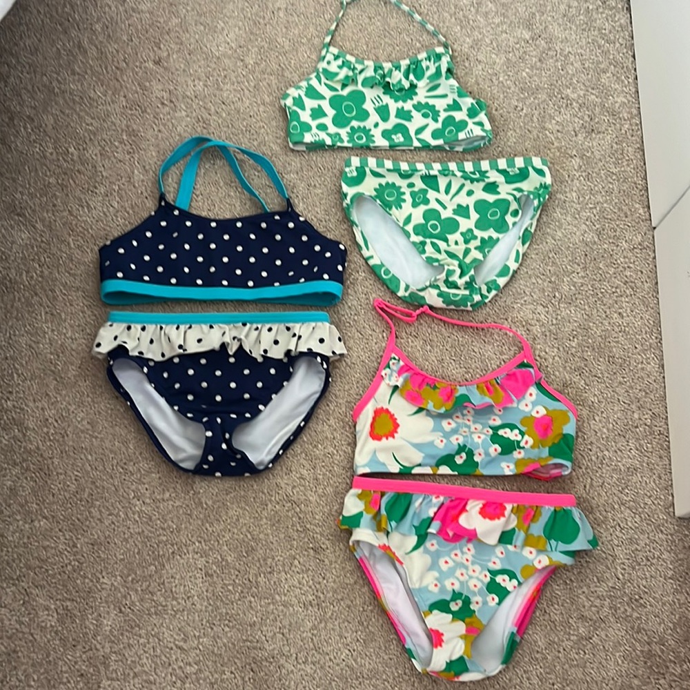 Boden. Girls bathing suits. 3 sets. Girls size 9/10. Great condition.